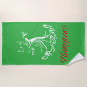 Flamenco ビーチタオル (正面)