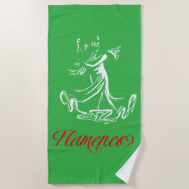 Flamenco ビーチタオル