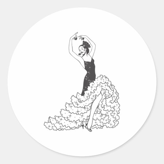 Flamenco_.ai ラウンドシール (正面)