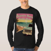 Flamenco Beach Retro Vacation Souvenir Flamenco Be Tシャツ (正面)