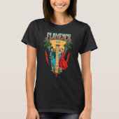 Flamenco Dance Spanish Dancing Style Fun Music Gui Tシャツ (正面)