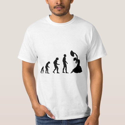 Flamenco Evolution Dance Spain Espana Men And Wome Tシャツ (正面)
