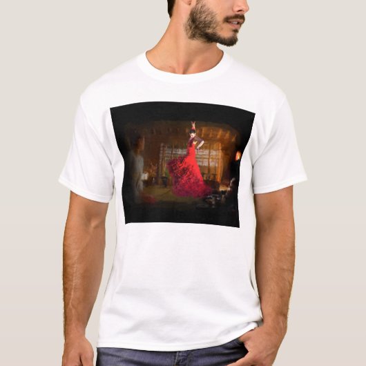 Flamenco in a Tea House Tシャツ (正面)