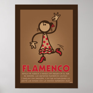 FLAMENCO poster (versión en español) ポスター