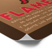 FLAMENCO poster (versión en español) ポスター (角)