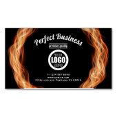 Flamesクリエイティブユニークトレンディーロゴの追加 マグネット名刺 (正面)