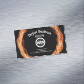 Flamesクリエイティブユニークトレンディーロゴの追加 マグネット名刺 (インサイチュ)