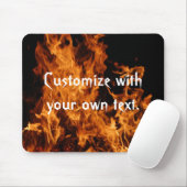 Flames Mousepad マウスパッド (マウス)