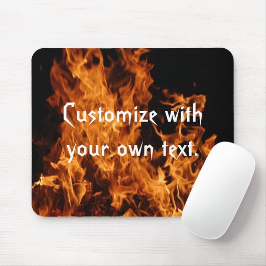 Flames Mousepad マウスパッド (マウス)