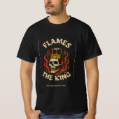 Flames Obey The King | Savage Alpha Gym Tシャツ (正面)