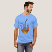 "Flames of Emotion" Tシャツ – 火災デザイン (正面フル)