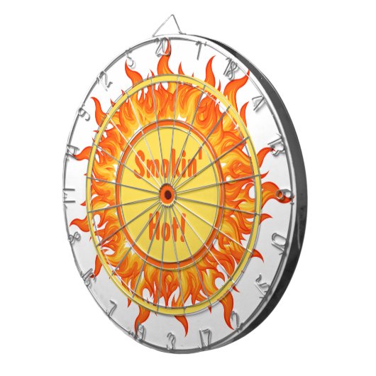 Flames of Fire Personalized ダーツボード (正面右)
