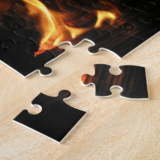 Flames on Burning Logs ジグソーパズル (側面)