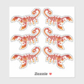 Flames Scorpionステッカーセット シール (シート)