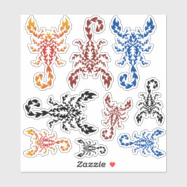 Flames Scorpionステッカーセット シール