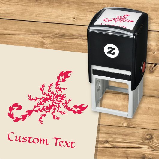 Flames Scorpion セルフインキングスタンプ