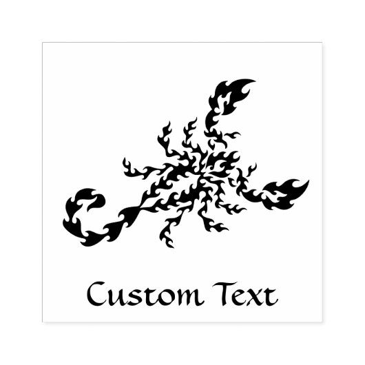 Flames Scorpion ラバースタンプ (インプリント)