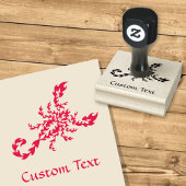 Flames Scorpion ラバースタンプ