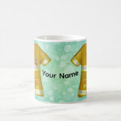 Flames Shield Firefighter コーヒーマグカップ (中央)