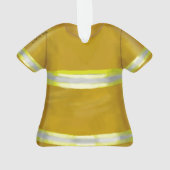 Flames Shield Firefighter ornament  オーナメント (裏面)