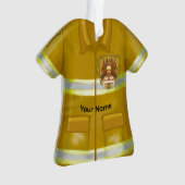 Flames Shield Firefighter ornament  オーナメント (正面)