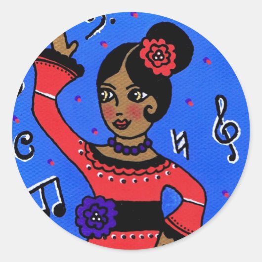 Flamincoスタンプ ラウンドシール (正面)