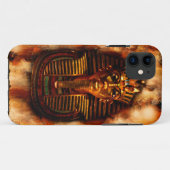FlamingエジプトのPharaoh Tutankhamunの電話ケース Case-Mate iPhoneケース (裏面(横))