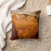 Flaming 6月(by Frederic Leighton) クッション (ブランケット)
