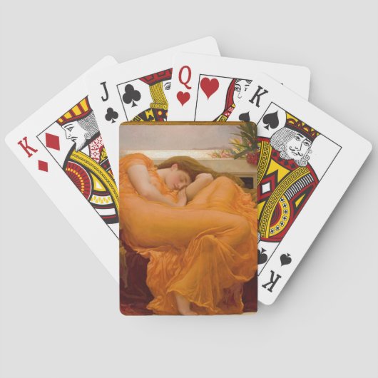 Flaming 6月(by Frederic Leighton) トランプ (裏面)