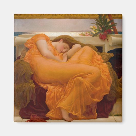 Flaming 6月(by Frederic Leighton) マグネット (正面)