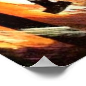 Flaming Ace King Big Slickトランプのポーカーポスターby Teo ポスター (角)