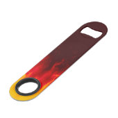 Flaming Bar Blade Opener — Custom BBQ Steak House スピード栓抜き (裏面アングル)