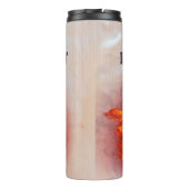 Flaming Basketball Jersey Nameカスタマイズ可能 タンブラー (裏面)