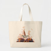 Flaming Book Jumbo Tote Bag - Read Dream Repeat  ラージトートバッグ (正面)