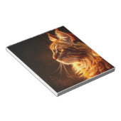 Flaming cat ノートパッド (アングル)