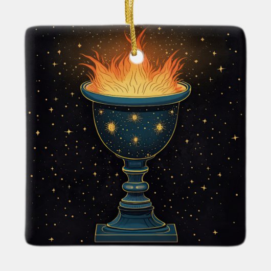 Flaming Chalice in the Sky セラミックオーナメント (正面)