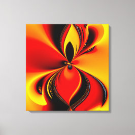 Flaming Color Canvas Print 独身の to quad panel キャンバスプリント