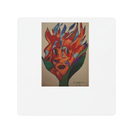 Flaming Flower Animation  メタルプリント