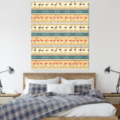 Flaming Go Lover Gift、かわいいフラミンゴ柄ギフト キャンバスプリント (インサイチュ (寝室))