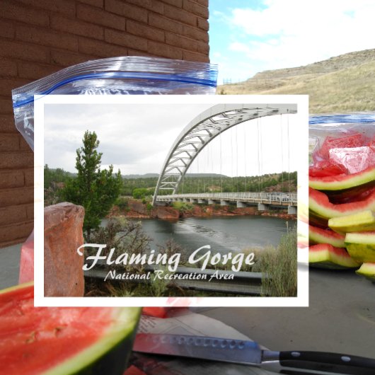 Flaming Gorge, Cart Creek Bridge Postcard ポストカード