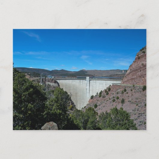 Flaming Gorge Dam Reservoir Utah写真 ポストカード (正面)