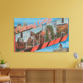 Flaming Gorge, Utah – ラージ・レター・シーン キャンバスプリント (インサイチュ (リビング))