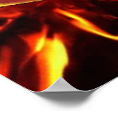 Flaming Guitarポスター ポスター (角)