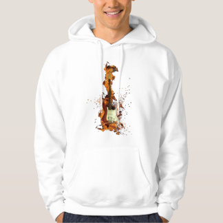 Flaming Guitar Hoodie – Rock & Fire Style パーカ