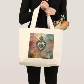 Flaming Heart Jumbo Tote Bag ラージトートバッグ (正面(商品))