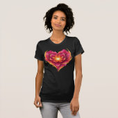 Flaming Heart Of Love Bloom Tシャツ (正面フル)