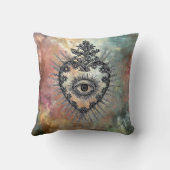 Flaming Heart Throw Pillow クッション (裏面)