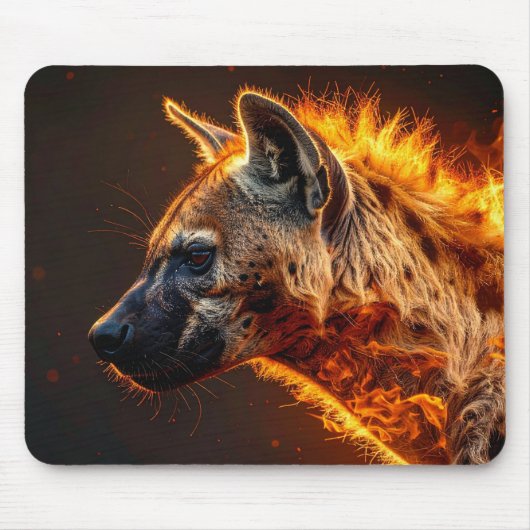 Flaming hyena マウスパッド (正面)