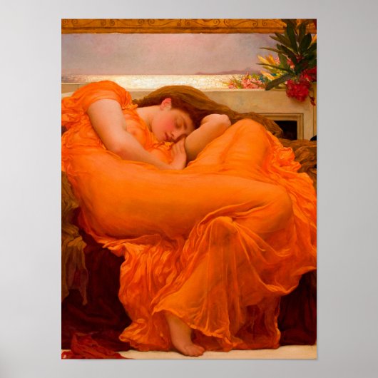 Flaming June, 1895 by Lord Frederic Leighton ポスター (正面)
