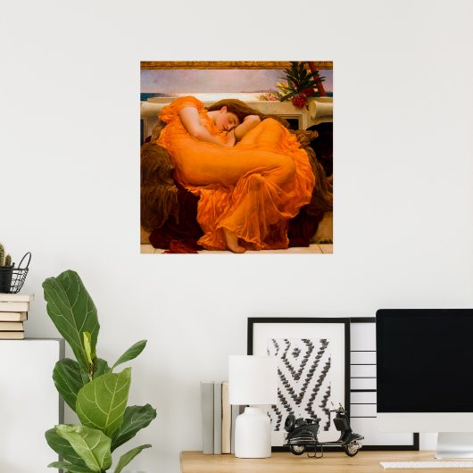 Flaming June by Frederic Leighton ポスター (ホームオフィス)